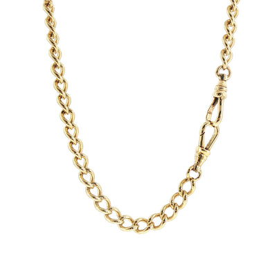 Vintage Curb Chain Necklace Weighing 36g in 9ct Yellow Gold