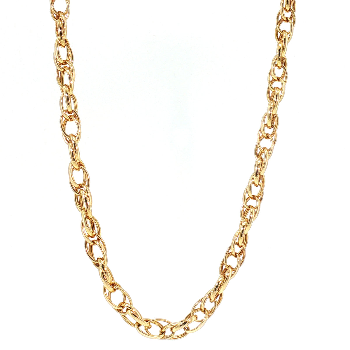 Vintage 20" Open Rope Style Chain in 9ct Yellow Gold