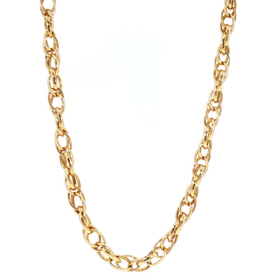 Vintage 20" Open Rope Style Chain in 9ct Yellow Gold