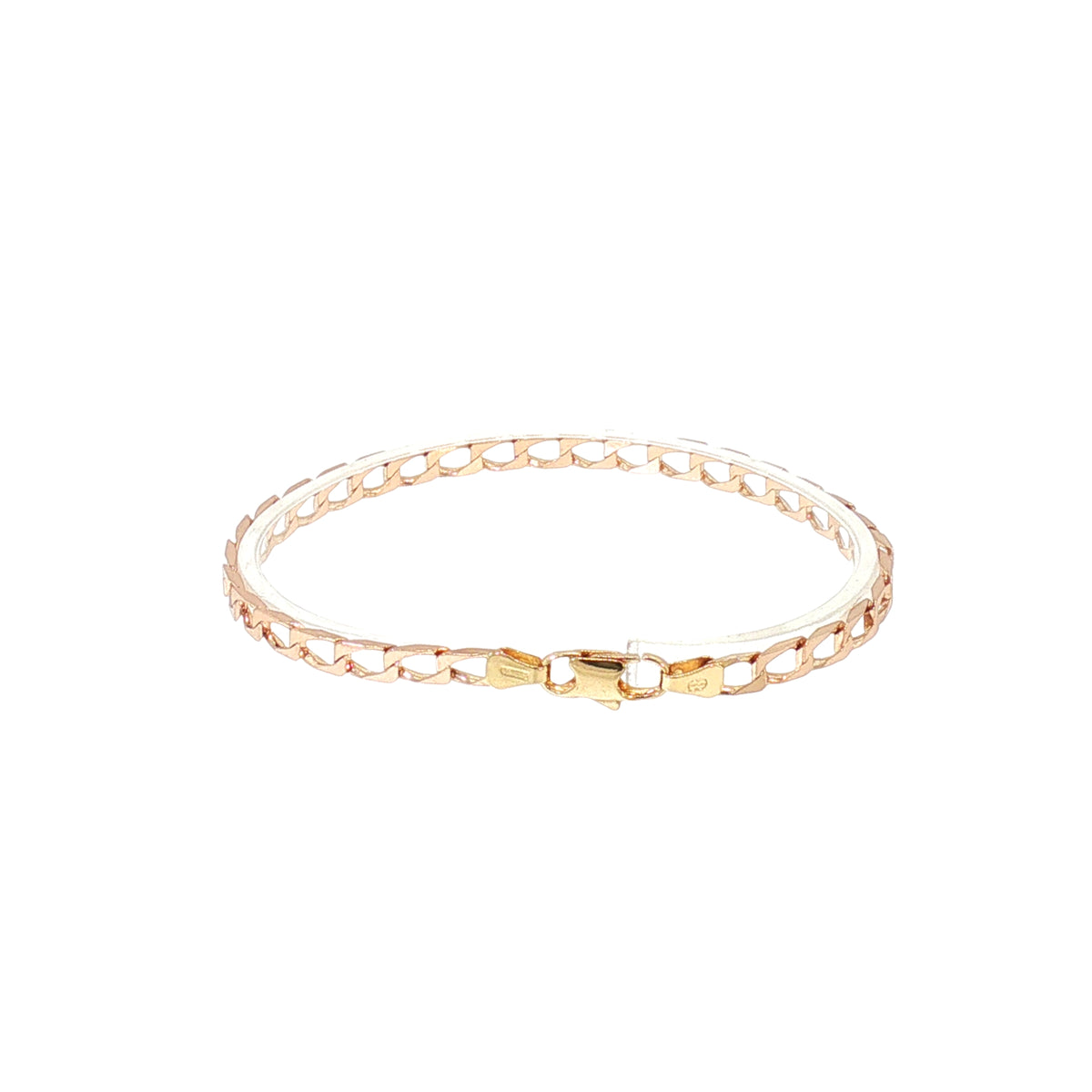Vintage Flat Curb Bracelet in 9ct Yellow Gold
