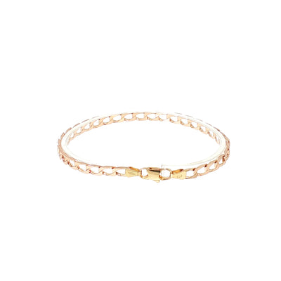 Vintage Flat Curb Bracelet in 9ct Yellow Gold