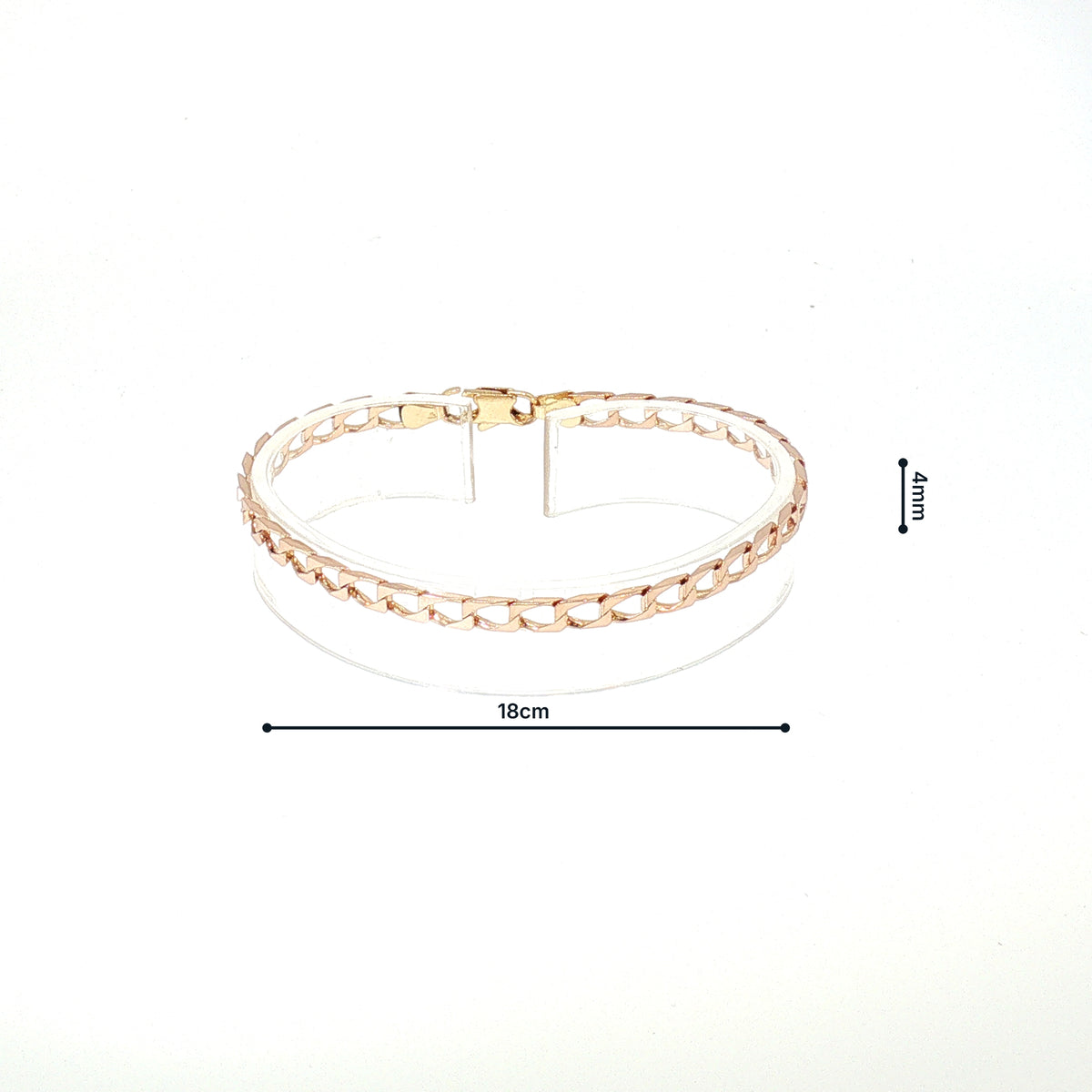 Vintage Flat Curb Bracelet in 9ct Yellow Gold