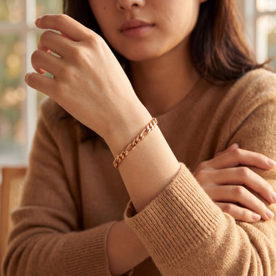 Vintage Figaro Style Bracelet in 9ct Yellow Gold