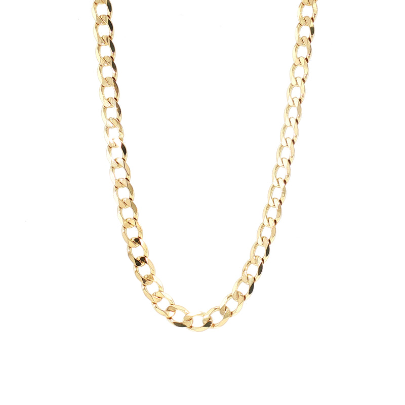 Vintage Flat Curb Chain in 9ct Yellow Gold