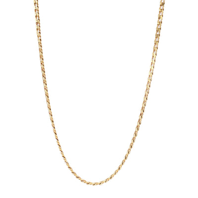 Vintage Filed Curb Chain in 9ct Yellow Gold