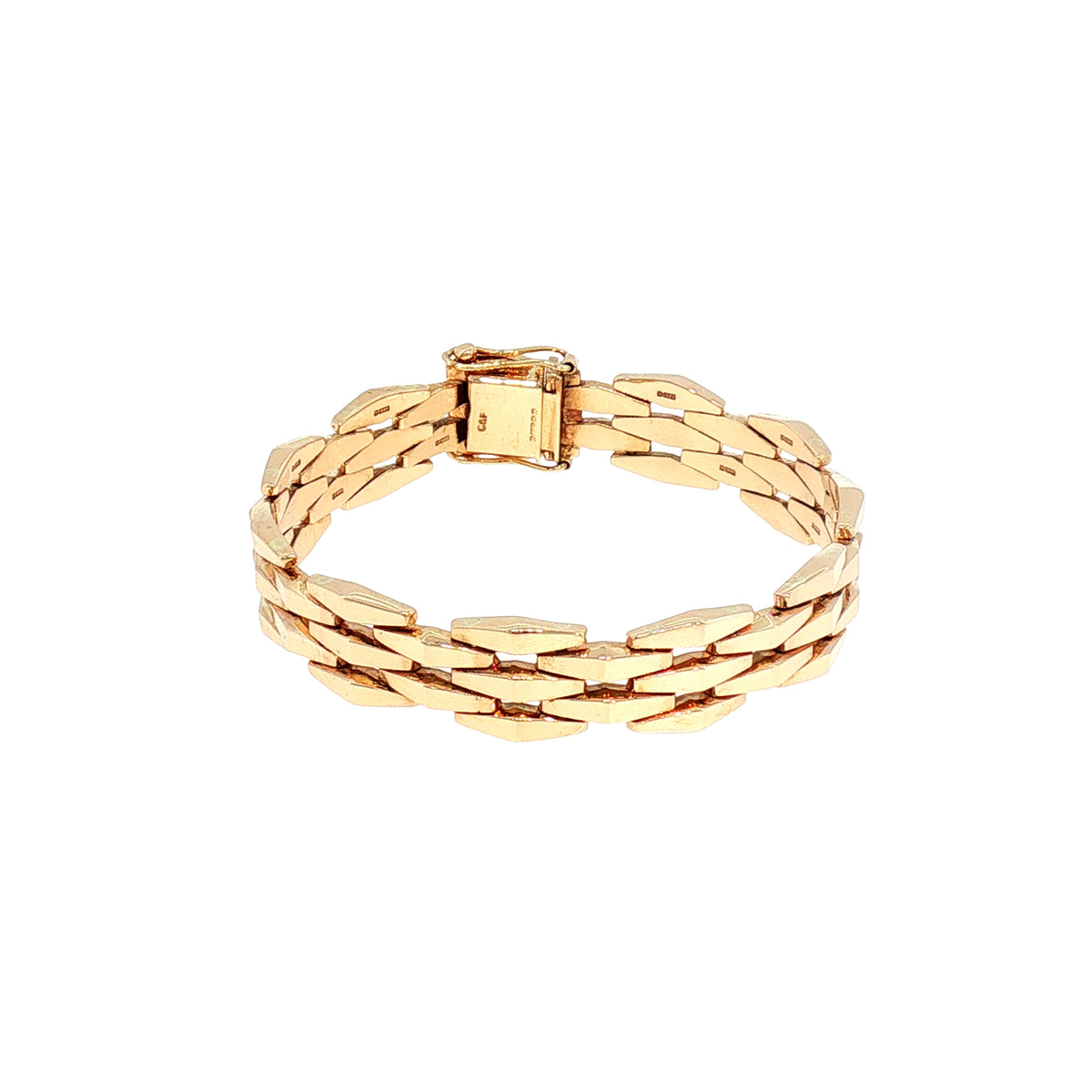 Vintage Gate Style Bracelet in 9ct Yellow Gold