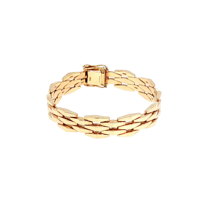 Vintage Gate Style Bracelet in 9ct Yellow Gold