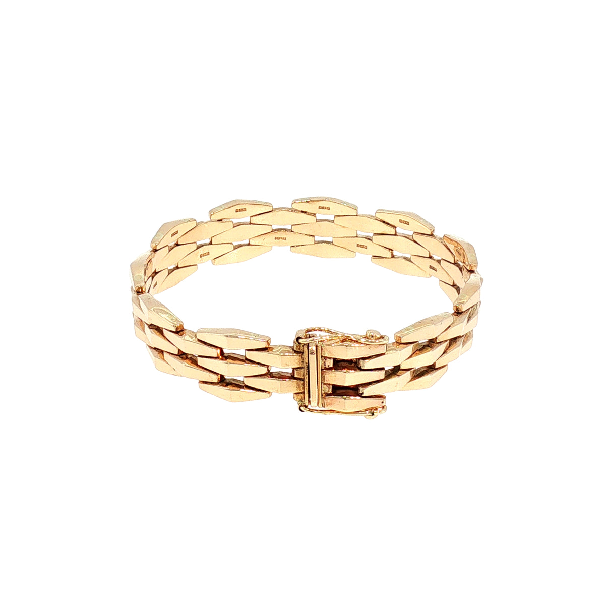Vintage Gate Style Bracelet in 9ct Yellow Gold