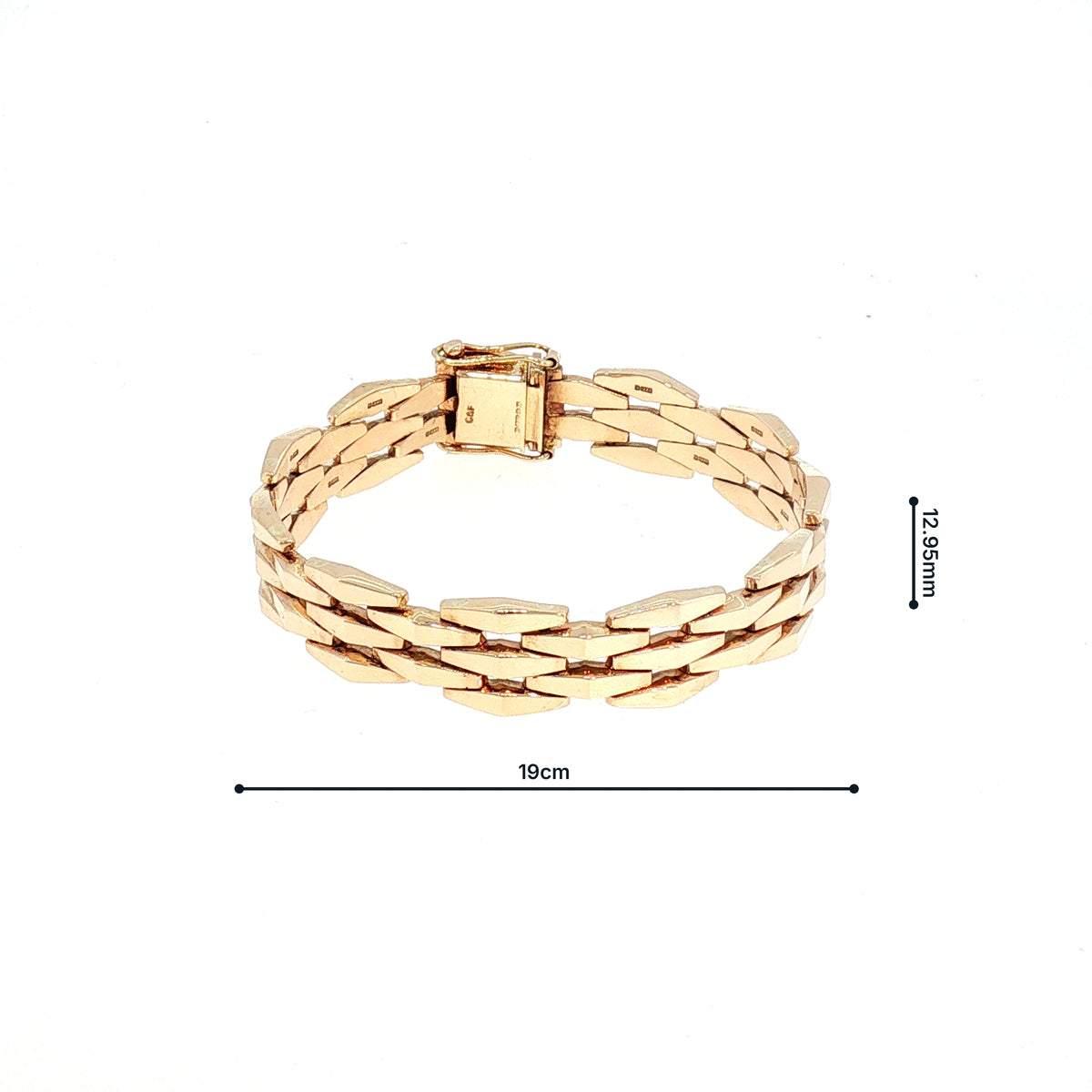 Vintage Gate Style Bracelet in 9ct Yellow Gold