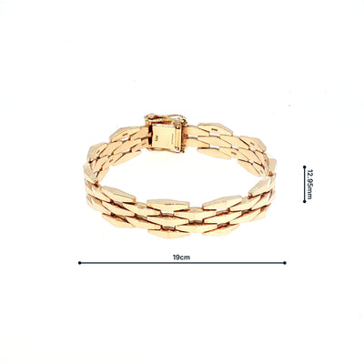 Vintage Gate Style Bracelet in 9ct Yellow Gold