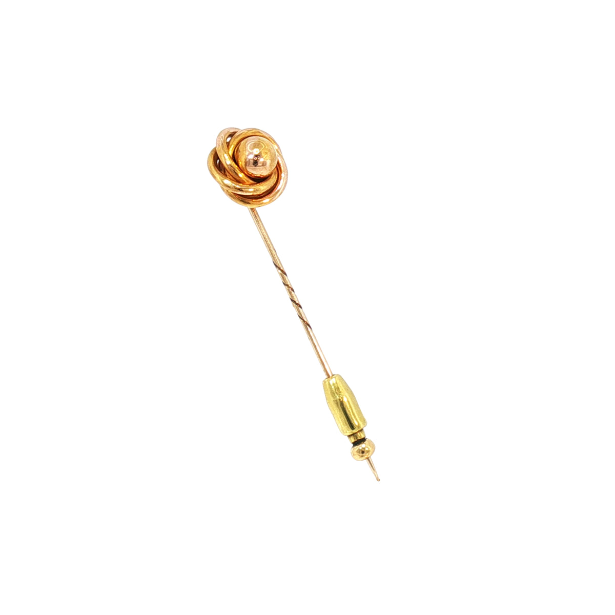 Vintage Knot Stick Pin in 9ct Yellow Gold