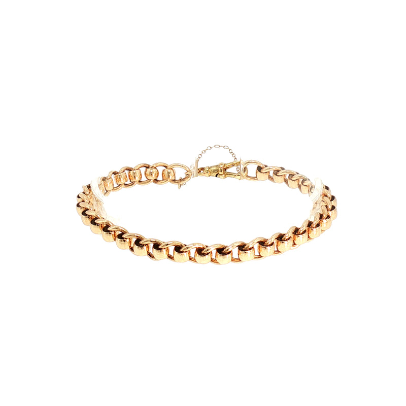 Vintage Roller Link Bracelet in 9ct Yellow Gold