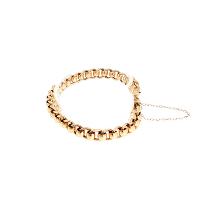 Vintage Roller Link Bracelet in 9ct Yellow Gold