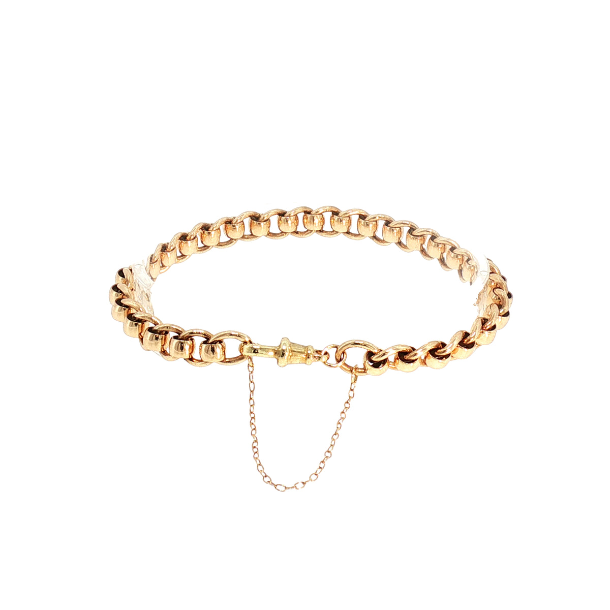 Vintage Roller Link Bracelet in 9ct Yellow Gold