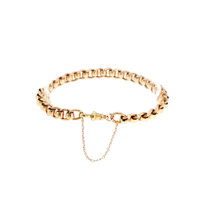 Vintage Roller Link Bracelet in 9ct Yellow Gold