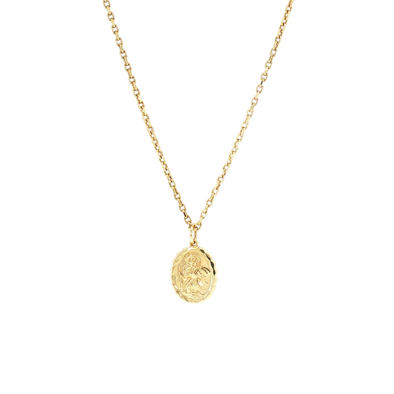 Vintage St Christopher Medal in 9ct Yellow Gold