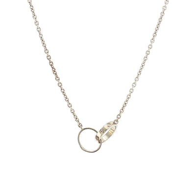 Vintage Cartier LOVE Pendant on chain in 18ct White Gold