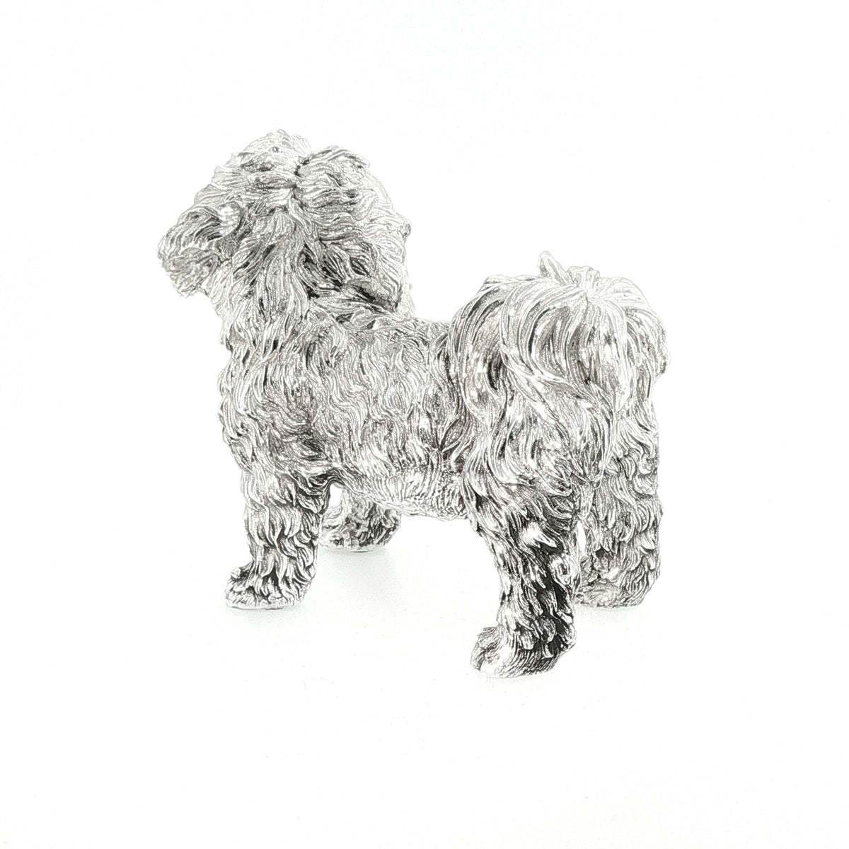 Vintage Sterling Silver Standing Shihtzu Dog Figure