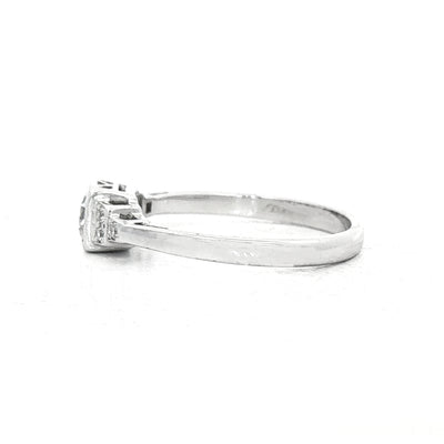 0.91ct Solitaire Box Set Natural Diamond & Diamond Sholders Ring set in Platinum