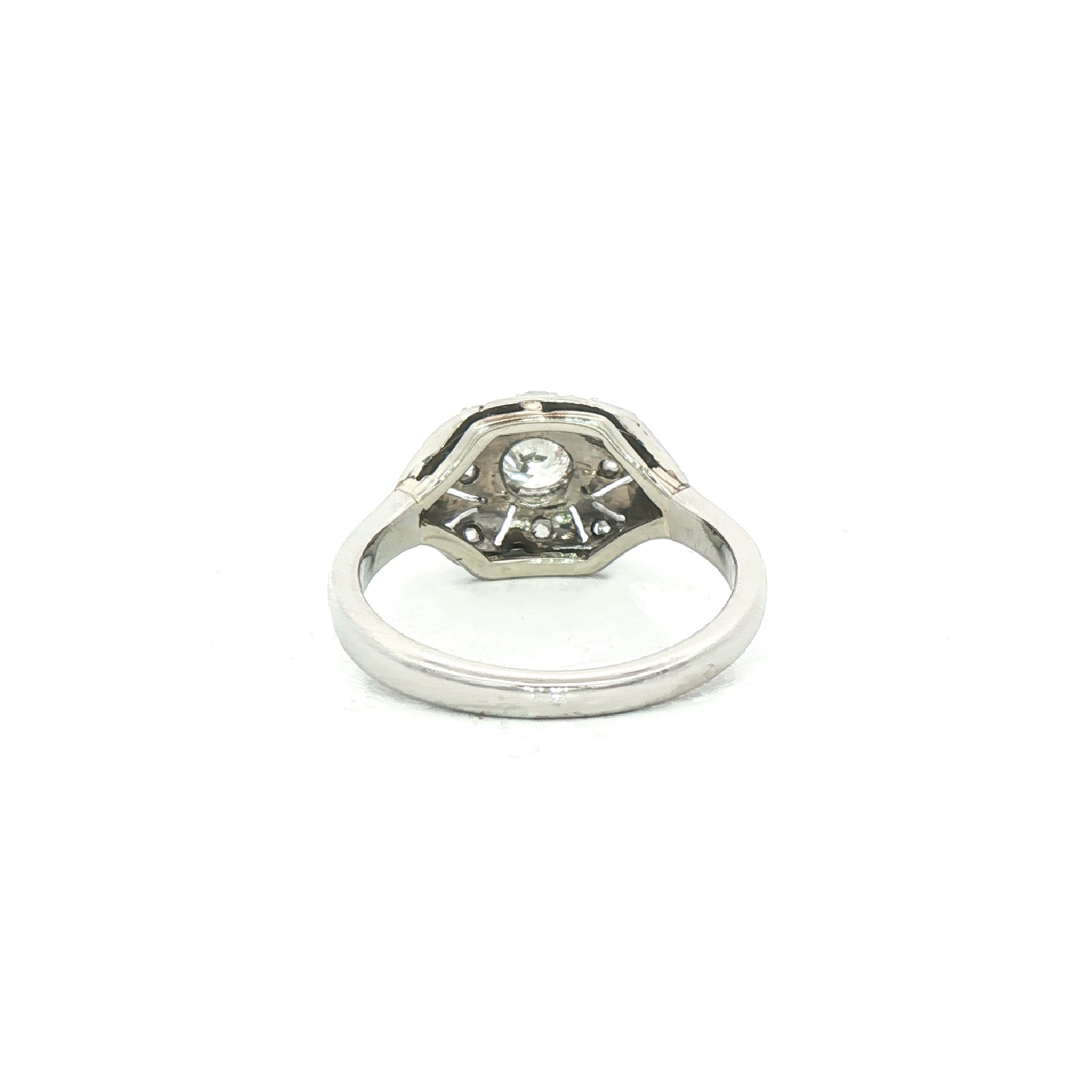 0.25ct Victorian Panel Closter Ring set in Platinum