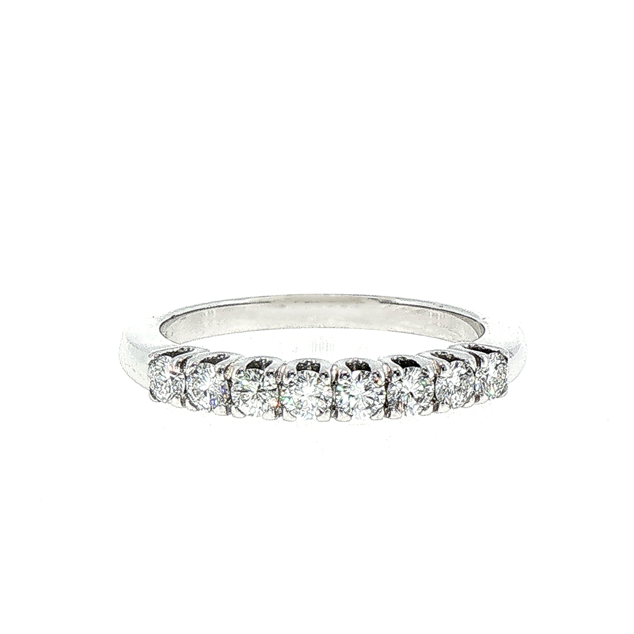 0.57ct Half Eternity Ring set in 18ct White Gold