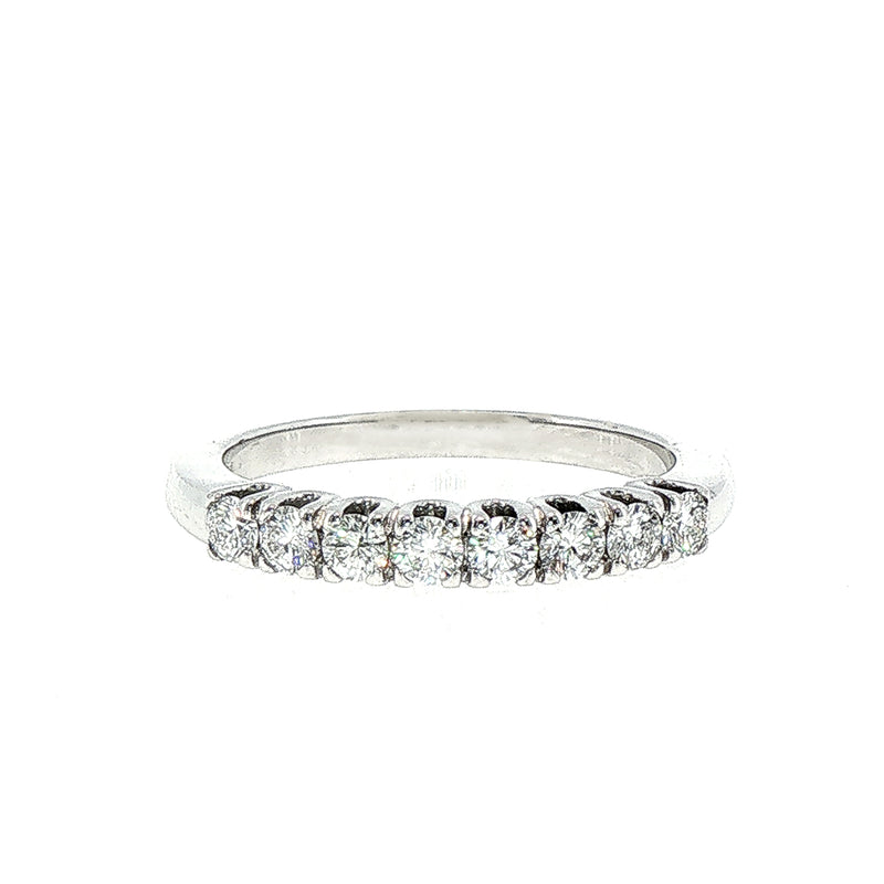 0.57ct Half Eternity Ring set in 18ct White Gold