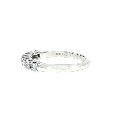 0.57ct Half Eternity Ring set in 18ct White Gold