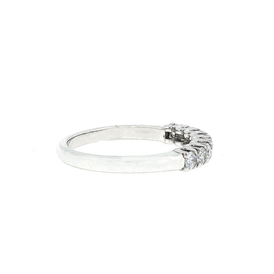 0.57ct Half Eternity Ring set in 18ct White Gold
