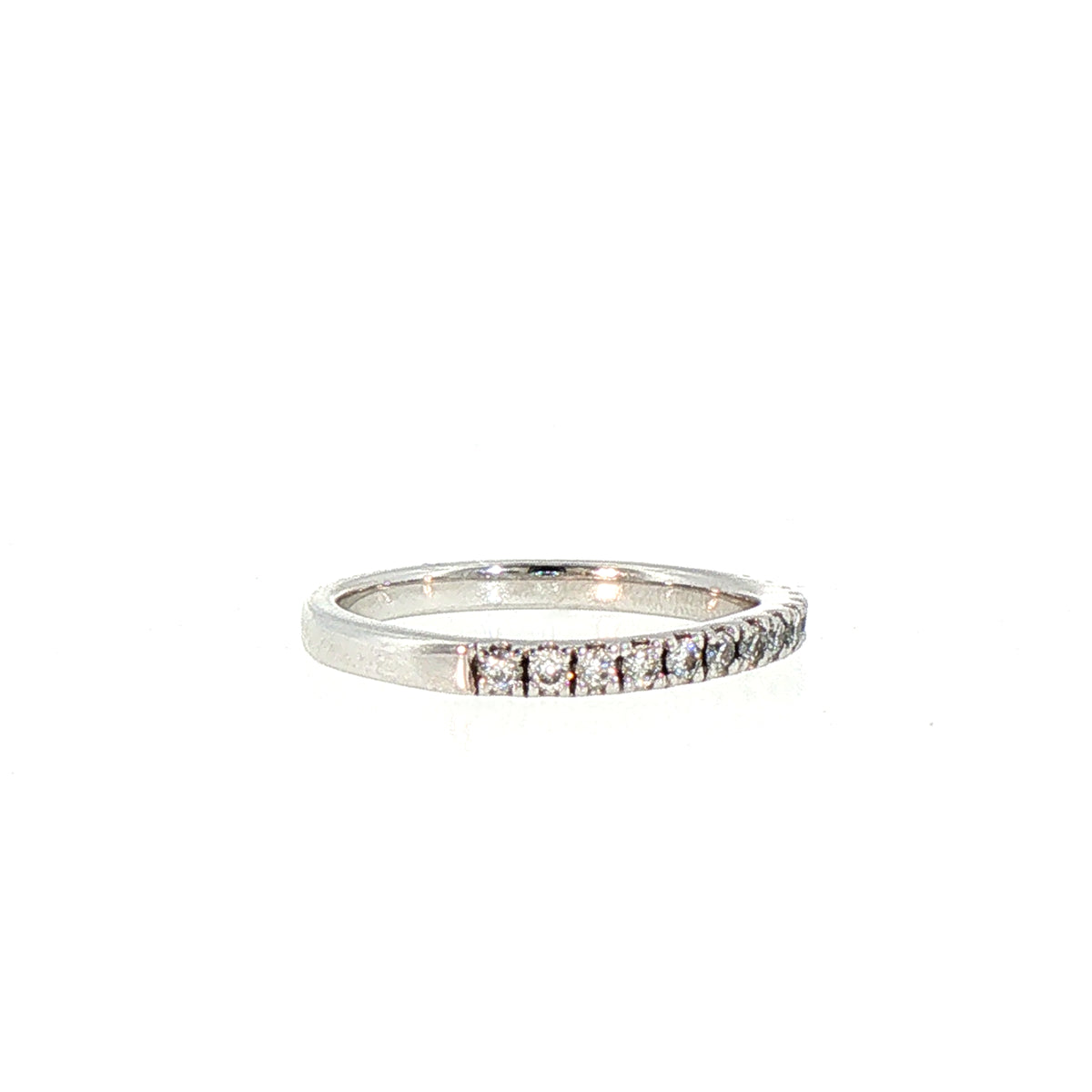 Platinum 0.28ct Natural Diamond Eternity Wedding Band