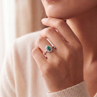 Vintage Natural Black Opal and Diamond Dress Ring in Platinum