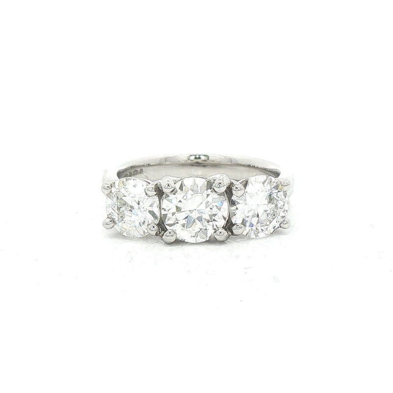 Art Deco Style Three Diamond Ring