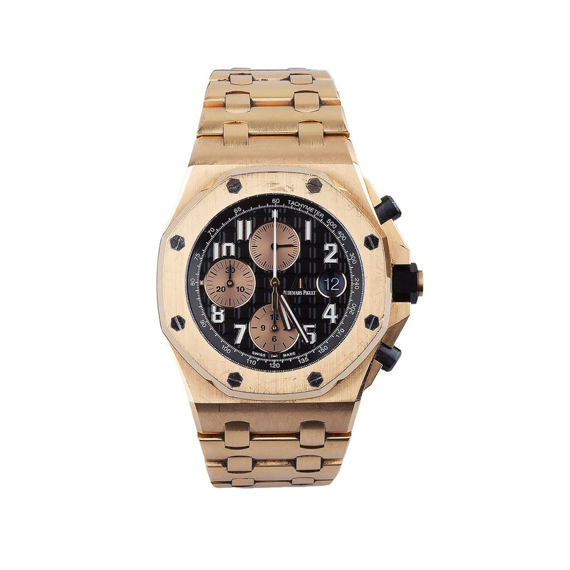 Audemars Piguet Royal Oak Offshore Gents watch weighing 20 Grams in 18ct Rose Gold