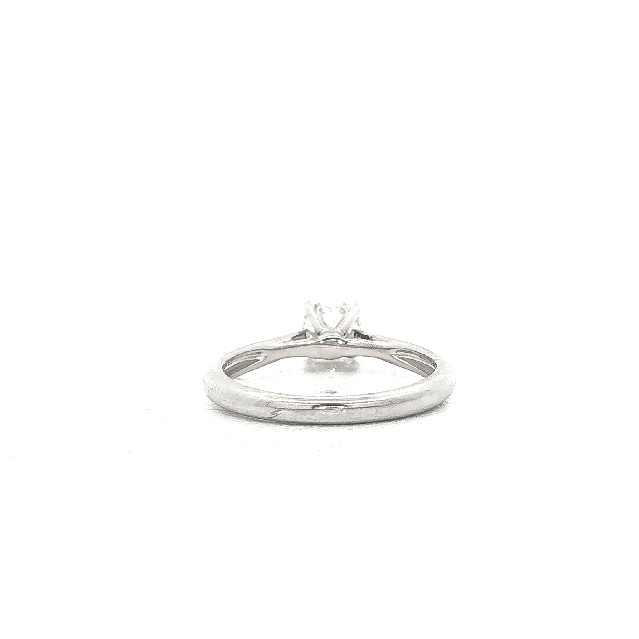 0.50ct E SI1 GIA Certified Natural Diamond Solitaire 18ct White Gold Engagement Ring