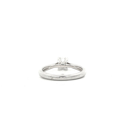 0.50ct E SI1 GIA Certified Natural Diamond Solitaire 18ct White Gold Engagement Ring