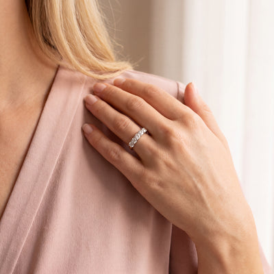 Five-Stone Natural Diamond Ring in 18ct Yellow Gold