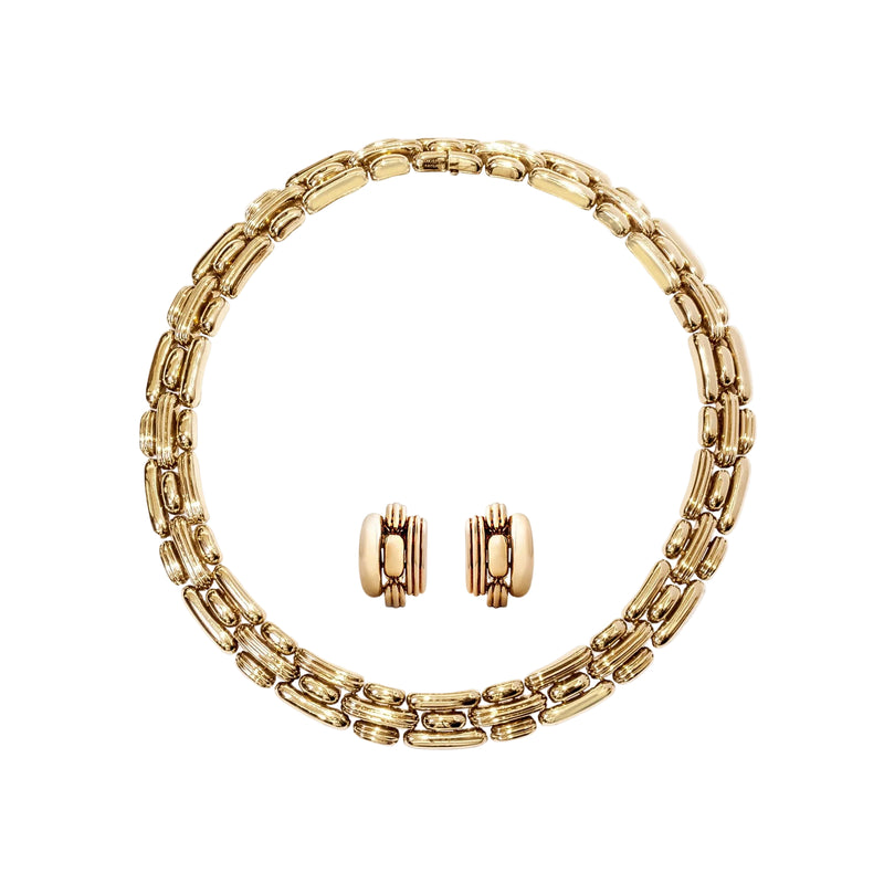 Boucheron Demi Parure of Necklace & Earrings 18ct Yellow Gold