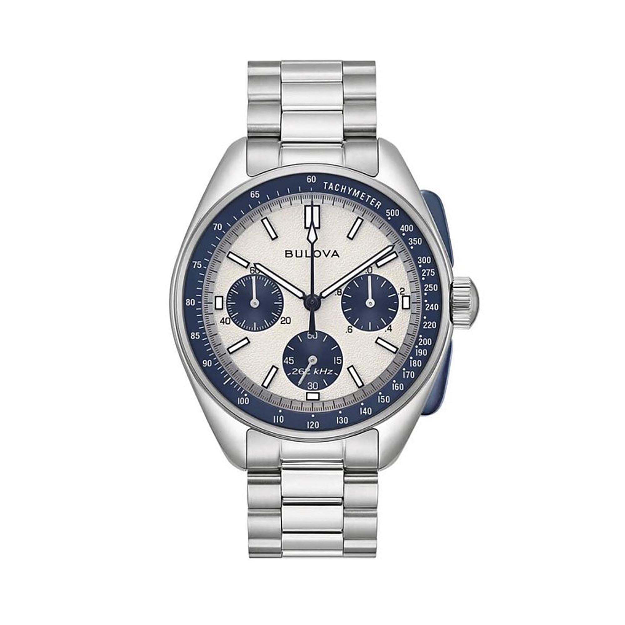 Bulova Gents Archive Series Jet Star Limited Edition Stainless Steel Watch With Silver Dial