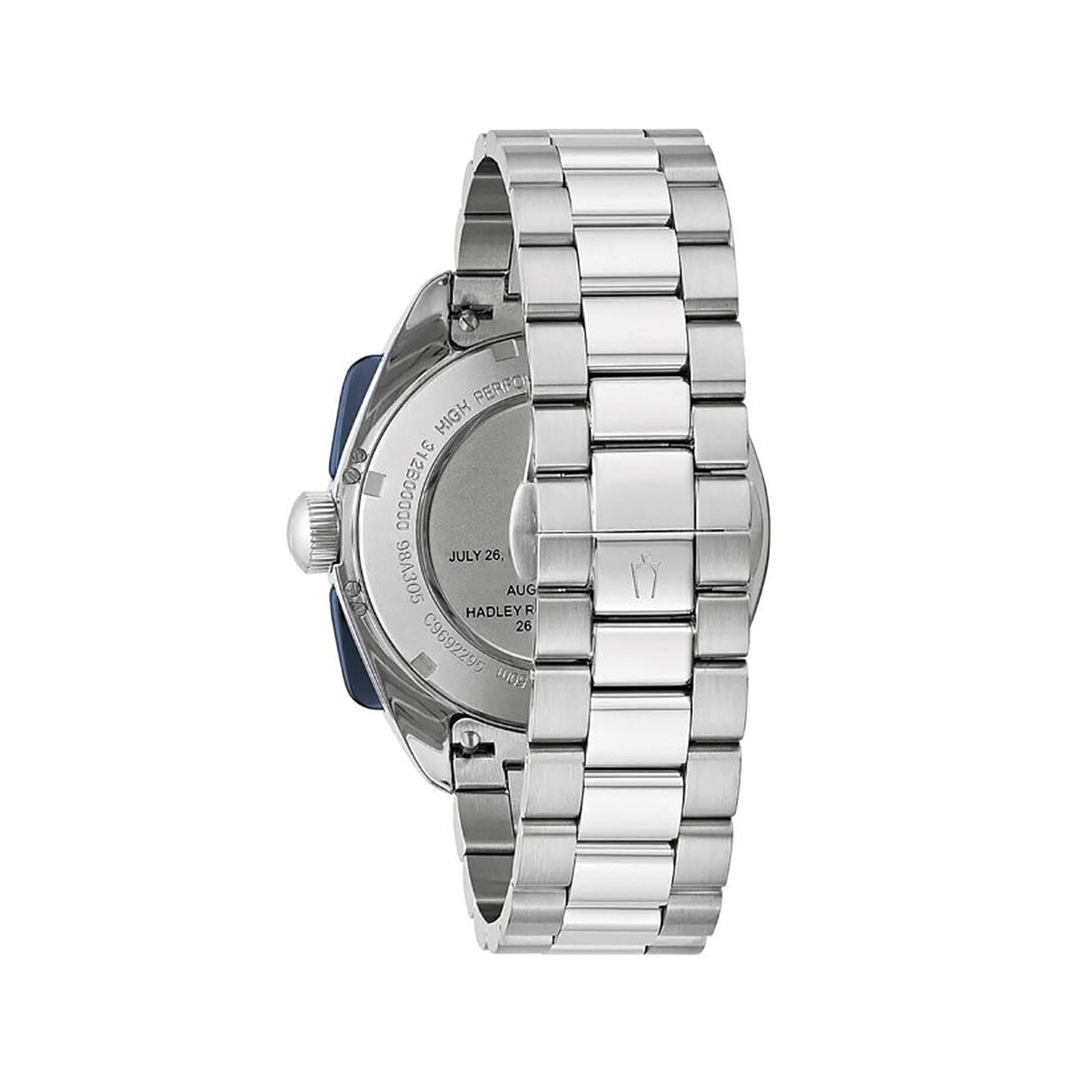 Bulova Gents Archive Series Jet Star Limited Edition Stainless Steel Watch With Silver Dial