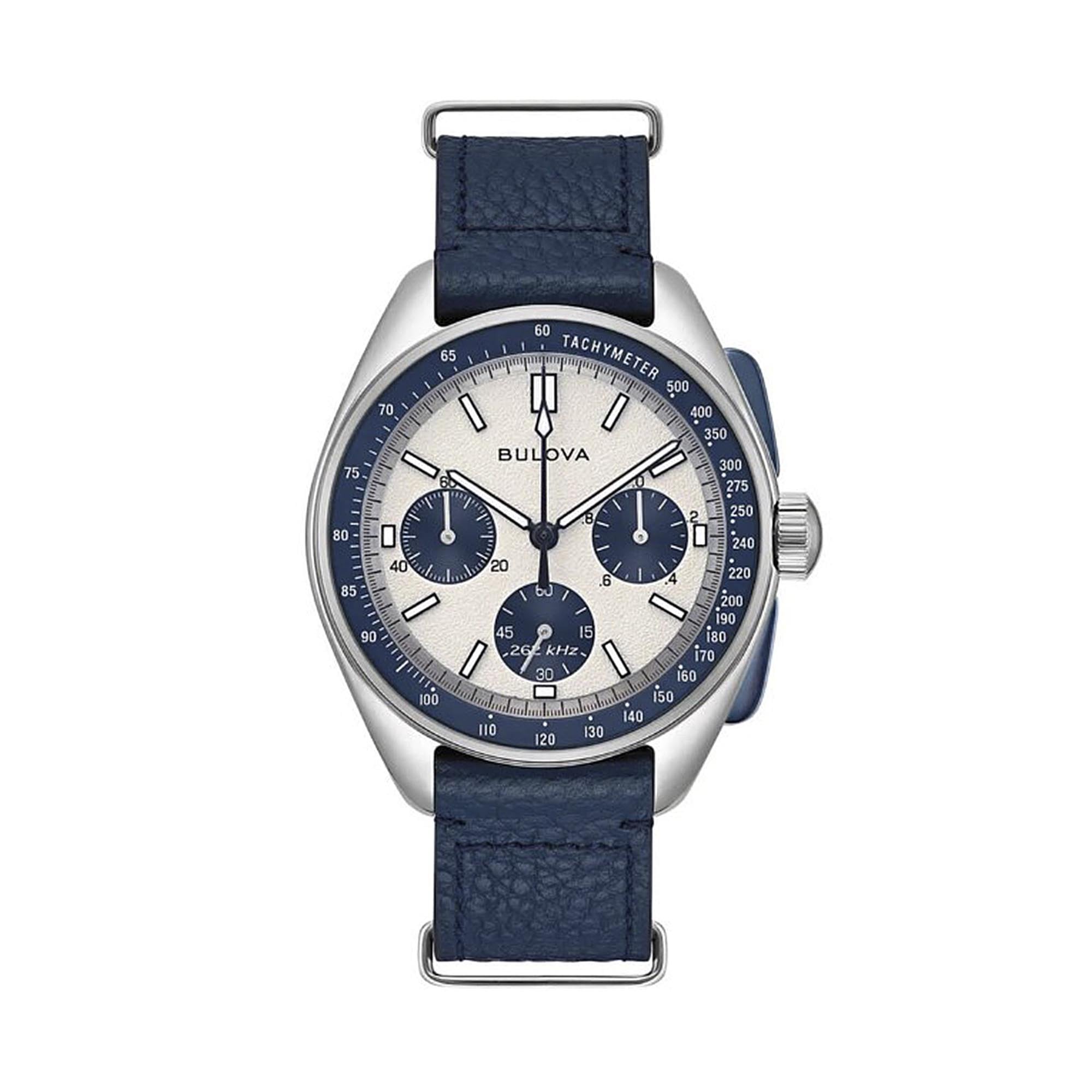 Bulova Gents Archive Series Jet Star Limited Edition Stainless Steel Watch With Silver Dial