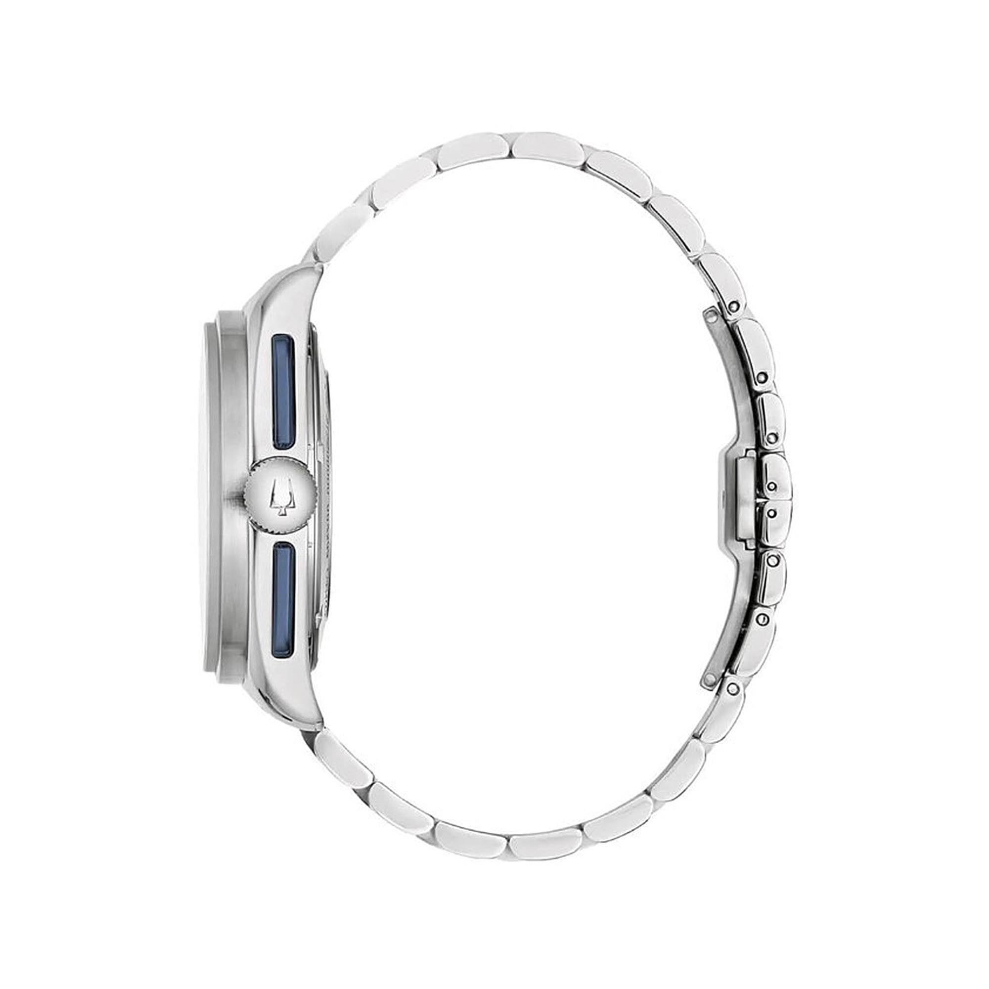 Bulova Gents Archive Series Jet Star Limited Edition Stainless Steel Watch With Silver Dial