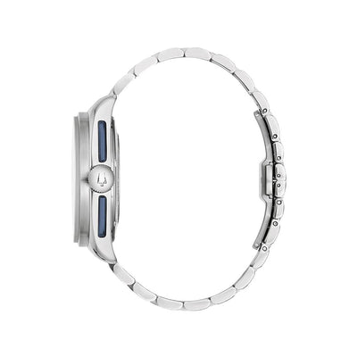 Bulova Gents Archive Series Jet Star Limited Edition Stainless Steel Watch With Silver Dial
