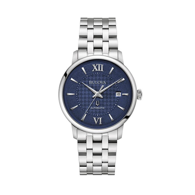 Bulova Gents Hudson Automatic Stainless Steel Blue Dial