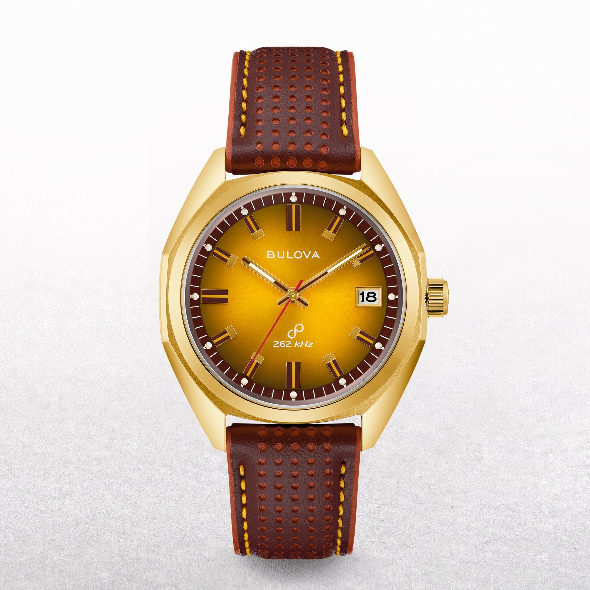 Bulova Gents Jet Star Leather Strap Watch