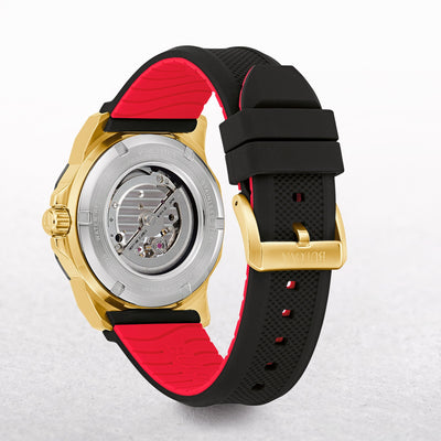 Bulova Gents Marine Star Automatic Watch with Black Dial on a Silicone Strap