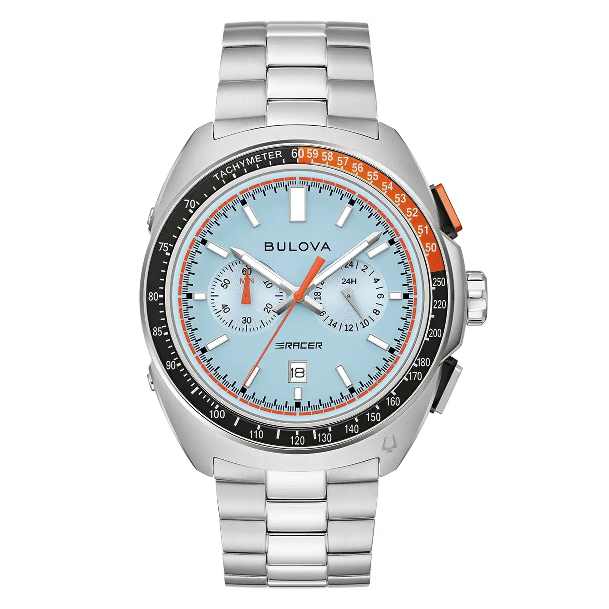 Bulova Gents Performance Racer Blue Dial on Stainless Steel Bracelet