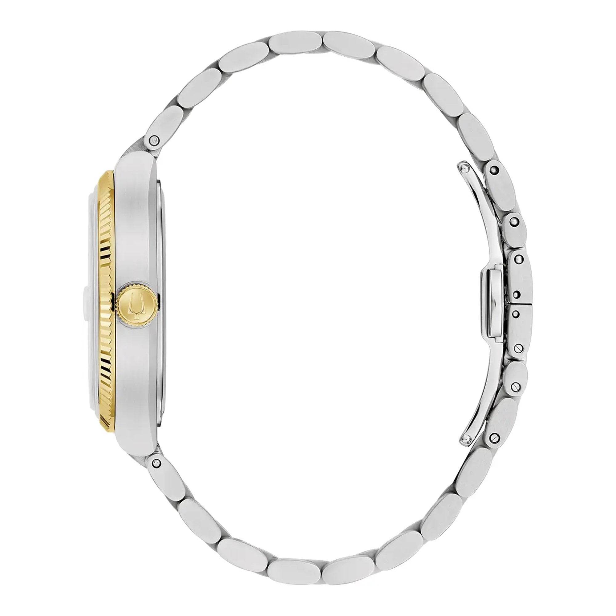 Bulova Gents Super Seville Precisionist Navy Dial Two Tone Bracelet