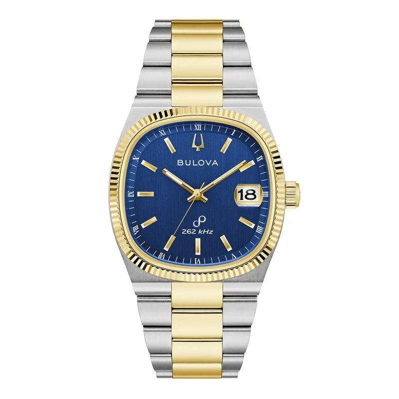 Bulova Gents Super Seville Precisionist Navy Dial Two Tone Bracelet