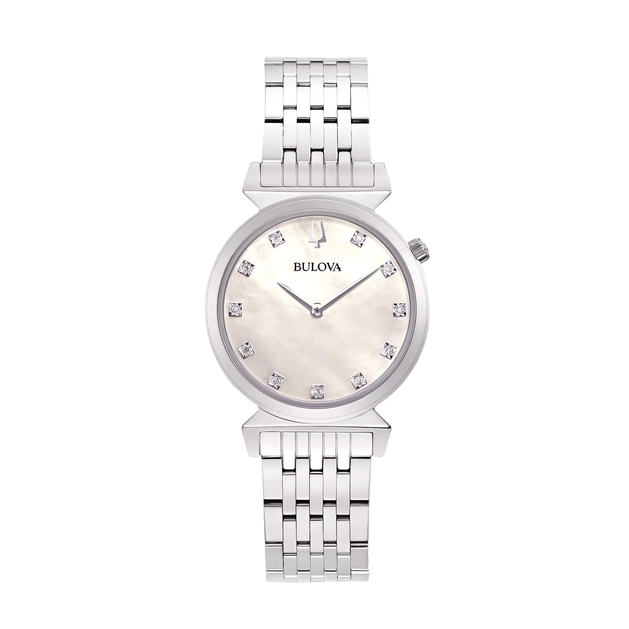 Bulova Ladies 30mm Regatta Watch With Mother Of Pearl Dial