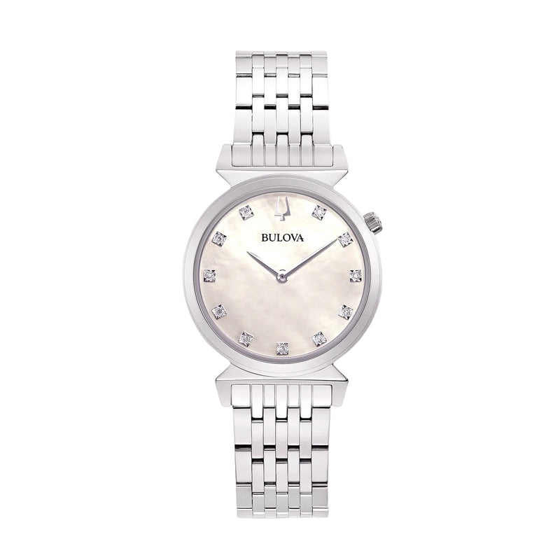 Bulova Ladies 30mm Regatta Watch With Mother Of Pearl Dial