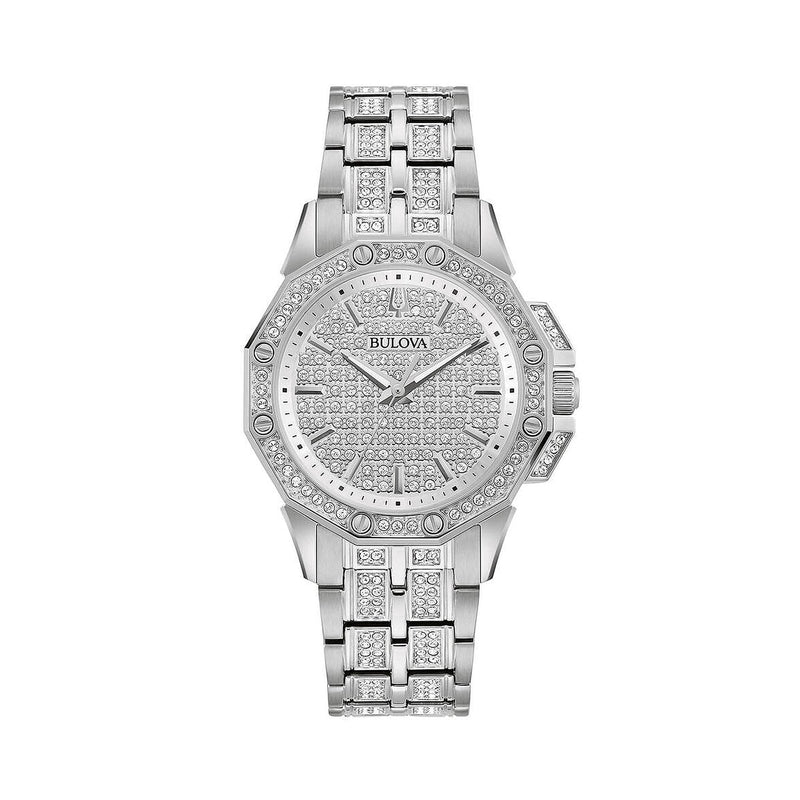 Bulova Ladies Crystal Octava Stainless Steel Watch